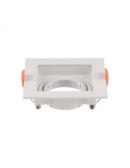 6656-Portafaretto LED da Incasso Quadrato GU Colore Bianco-1