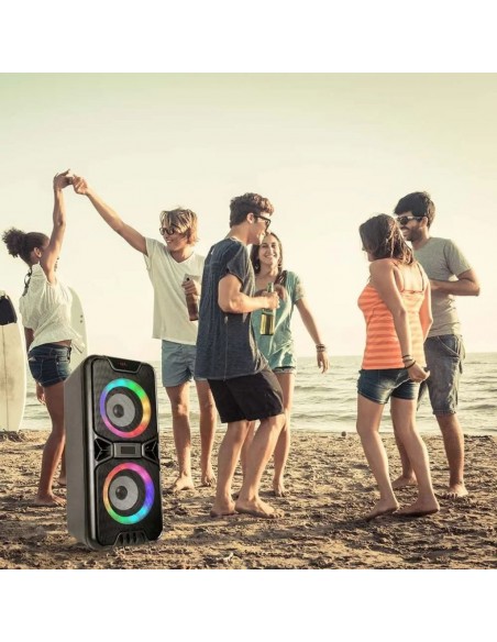 6663-Altoparlante Ricaricabile x con USB e Scheda TF RGB xPollici-4