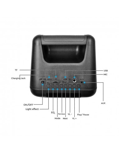 Altoparlante Ricaricabile 2*10W con...