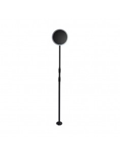 6669-Piantana Solare LED da Giardino  con sensore crepuscolare Colore Bianco e Nero  -1