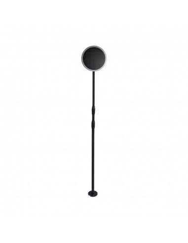 6669-Piantana Solare LED da Giardino  con sensore crepuscolare Colore Bianco e Nero  -1