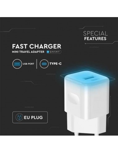 6680-Adattatore da Viaggio USB   PD QC Colore Bianco-7