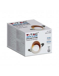 6682-Portafaretto LED da Incasso GU Corpo in Alluminio a Cilindro Colore Bianco-1 2