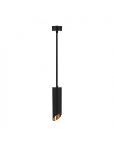 6685-Portafaretto LED a Sospensione GU Corpo in Alluminio Nero Riflettore Colore Oro DxMM-1