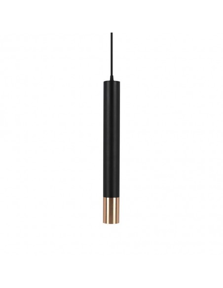 Portafaretto LED a Sospensione GU10 Corpo in Alluminio Nero+Oro D:60*500MM