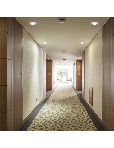 6695-Portafaretto LED da Incasso GU Rotondo Colore Nero Riflettore Bianco con Supporto Inclinato-4