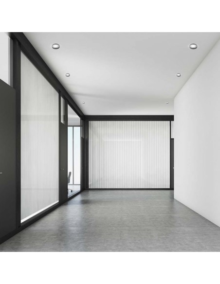 6697-Portafaretto LED da Incasso GU Rotondo Colore Oro Riflettore Nero con Supporto Inclinato-4