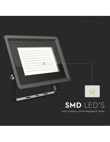 6721-Faro LED SMD  F-Series con Driver IC Integrato Colore Nero  -7
