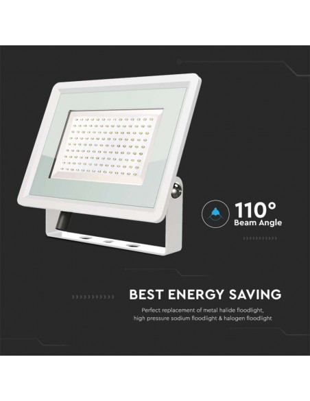 Faro LED SMD 200W F-Series con Driver IC Integrato Bianco 4000K IP65