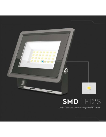 6737-Faro LED SMD  F-Series con Driver IC Integrato Colore Nero  -7