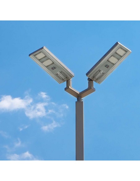 6755-Armatura Stradale LED SMD  con Pannello Solare Da  e Telecomando-4