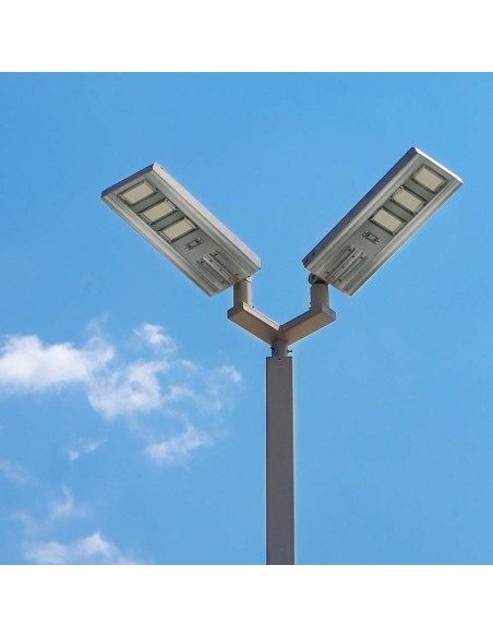 6758-Armatura Stradale LED SMD  con Pannello Solare Da  e Telecomando-4