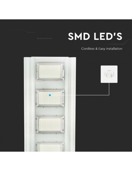 6759-Armatura Stradale LED SMD  con Pannello Solare Da  e Telecomando-6