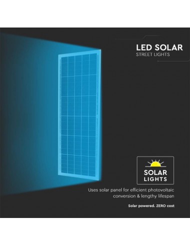 6760-Armatura Stradale LED SMD  con Pannello Solare Da  e Telecomando-5