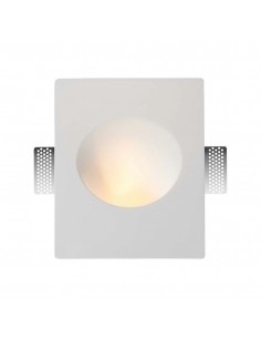6771-Portafaretto LED da Incasso rettangolare GU in Gesso Colore Bianco-1