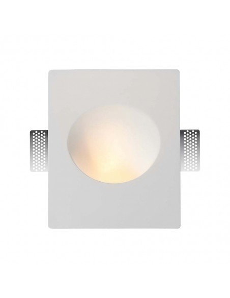 6771-Portafaretto LED da Incasso rettangolare GU in Gesso Colore Bianco-1