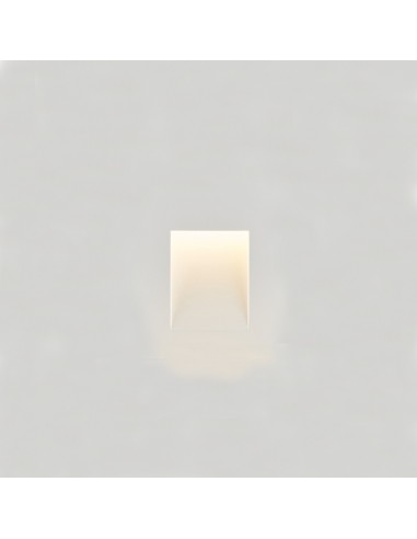 6773-Portafaretto LED da Incasso Quadrato GU Corpo in Gesso Bianco-3