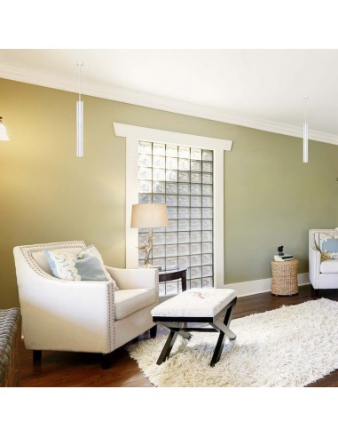 6780-Portafaretto LED a Sospensione GU Corpo in Alluminio Bianco DxMM-4