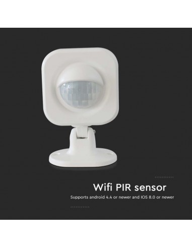 6781-Sensore PIR  Colore Bianco Con Controllo Wifi Compatibile con Google Home e Amazon Alexa-5