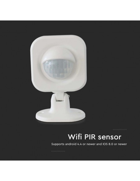 6781-Sensore PIR  Colore Bianco Con Controllo Wifi Compatibile con Google Home e Amazon Alexa-5