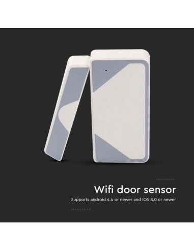 6782-Sensore di Porte con Controllo WiFi Colore Bianco Compatibile con Google Home e Amazon Alexa-4