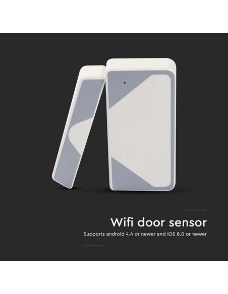 6782-Sensore di Porte con Controllo WiFi Colore Bianco Compatibile con Google Home e Amazon Alexa-4
