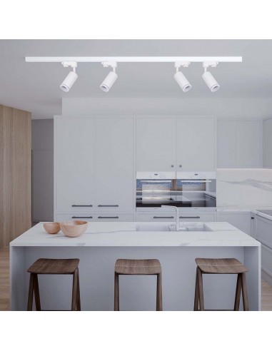 6783-Portafaretto LED per Binario Trifase GU Colore Bianco-3