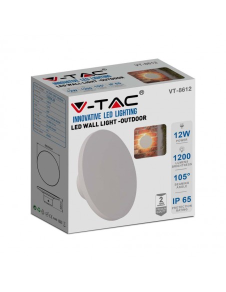 6786-Plafoniera LED Rotonda  Colore Bianco d mm h mm  -2