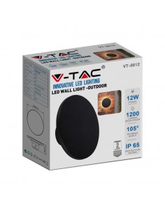 6788-Plafoniera LED Rotonda  Colore Nero d mm h mm  -1 2