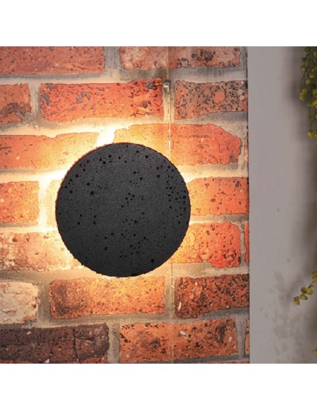 6788-Plafoniera LED Rotonda  Colore Nero d mm h mm  -6