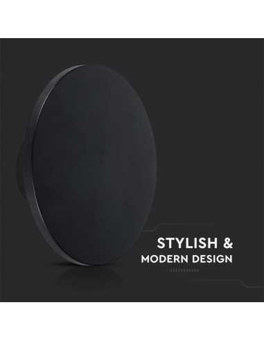 6788-Plafoniera LED Rotonda  Colore Nero d mm h mm  -7