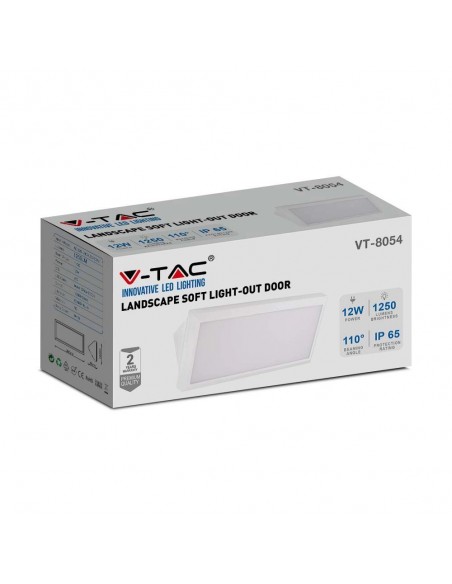 6813-Lampada LED da Muro Angolare  Colore Bianco  -2