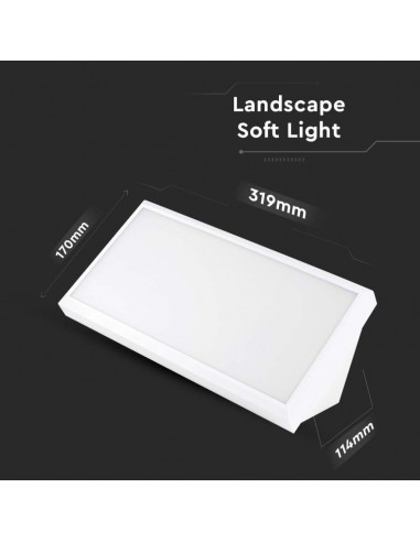 6817-Lampada LED da Muro Angolare  Colore Bianco  -3