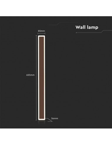 6828-Lampada LED da Muro  Colore Corten  Fascio   -3