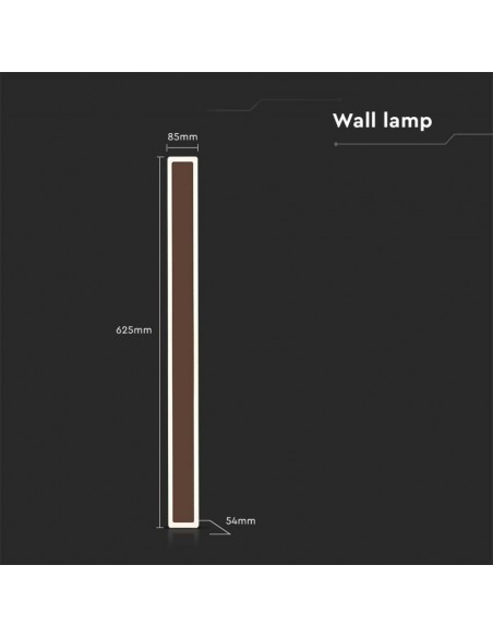 6828-Lampada LED da Muro  Colore Corten  Fascio   -3