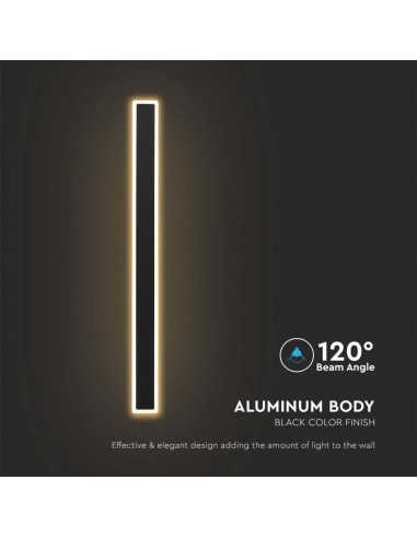 Lampada LED da Muro 17W Nero...