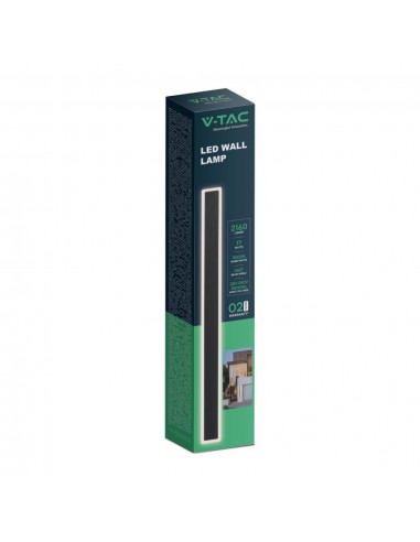 6831-Lampada LED da Muro  Colore Nero  Fascio   -2