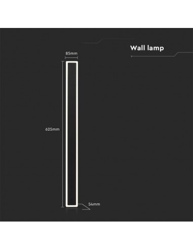 6831-Lampada LED da Muro  Colore Nero  Fascio   -3