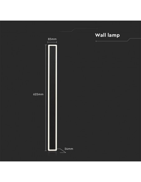 6831-Lampada LED da Muro  Colore Nero  Fascio   -3