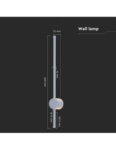 6832-Lampada LED da Muro  Colore Bianco  -3