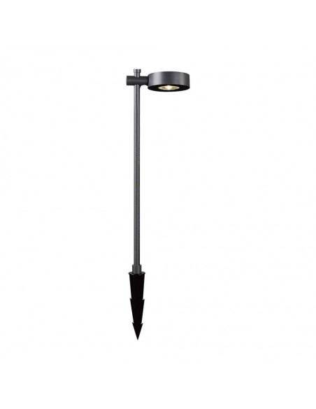 6838-Lampada LED da Giardino  con Picchetto a con Doppio Fissaggio a Terra Colore Nero hcm  -1