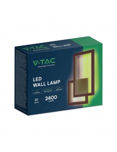 6840-Lampada LED Applique dal Design Moderno da Muro  Colore Corten  IP-1 2