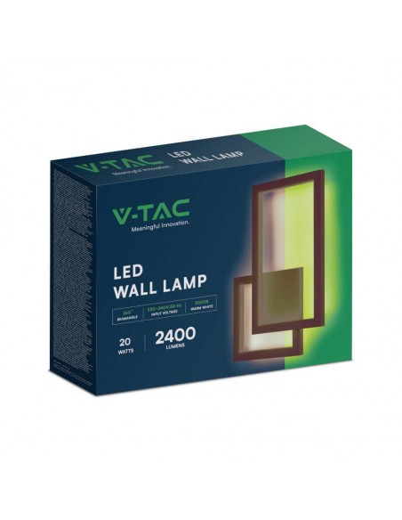 6840-Lampada LED Applique dal Design Moderno da Muro  Colore Corten  IP-2