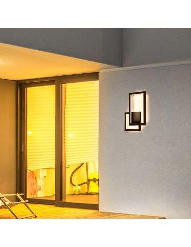 6840-Lampada LED Applique dal Design Moderno da Muro  Colore Corten  IP-5