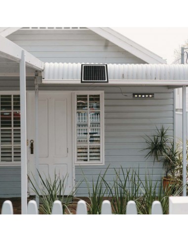 6844-Lampada LED da Giardino Multiuso  a Pannello Solare con Stand  e Sensore PIR -3