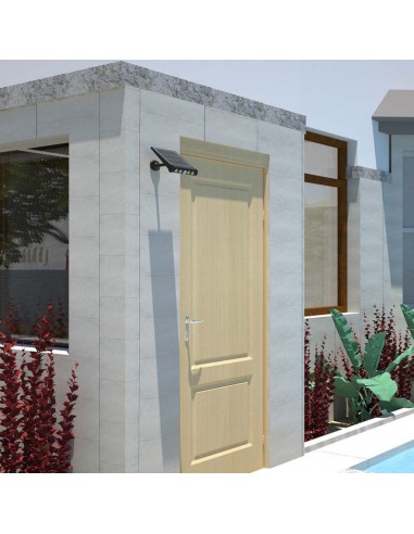 6844-Lampada LED da Giardino Multiuso  a Pannello Solare con Stand  e Sensore PIR -4