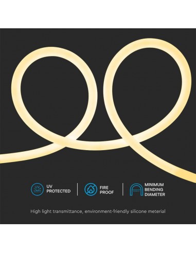 Strip LED Neon Flex 12W/m Bobina 10m...