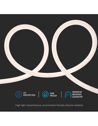 Strip LED Neon Flex 12W/m Bobina 10m...