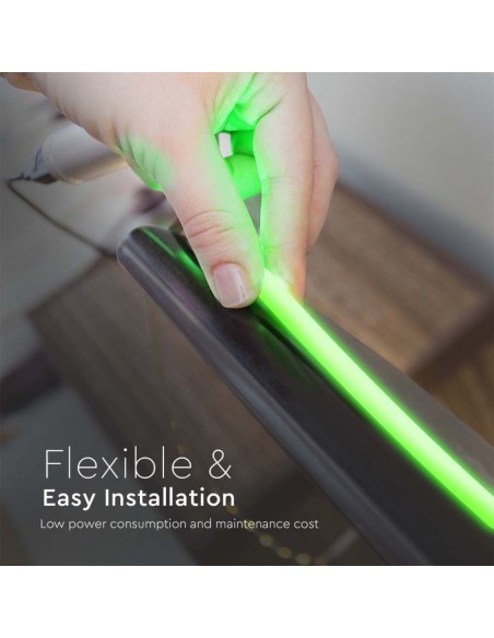 6871-Strip LED Neon Flex /m Bobina m V Colore Verde IP-6