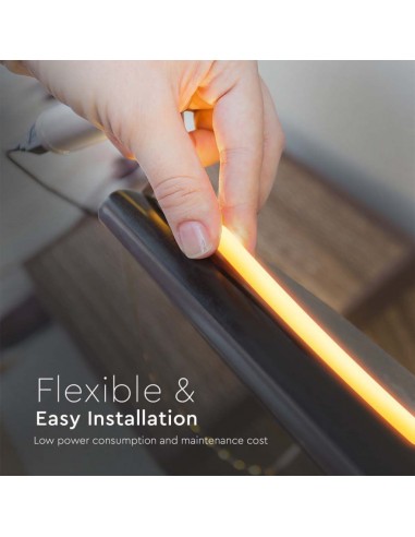 6873-Strip LED Neon Flex /m Bobina m V Colore Ambra IP-6